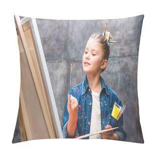 Personality  Little Artist Painting  Pillow Covers