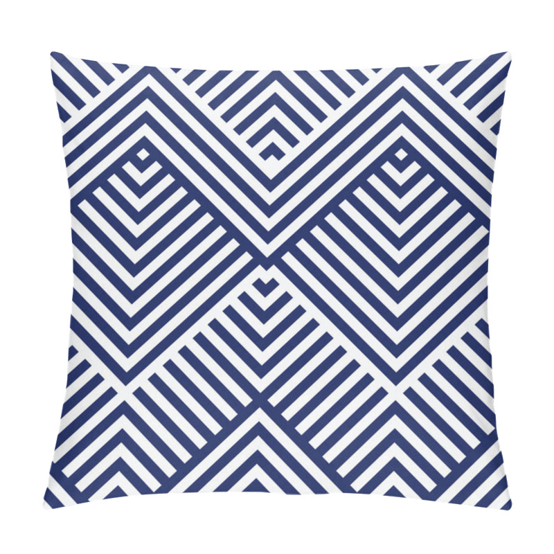 Personality  Abstract Stripped Geometric Background. Vector Illustration Pillow Covers