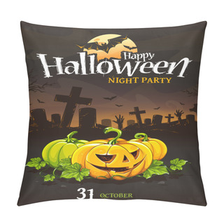 Personality  Halloween Poster Design Pillow Covers