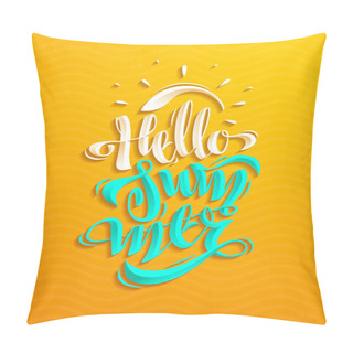 Personality  Hello Summer Lettering Pillow Covers