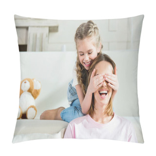 Personality  Happy Mother And Daughter  Pillow Covers