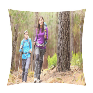 Personality  Hikers In Forest Pillow Covers