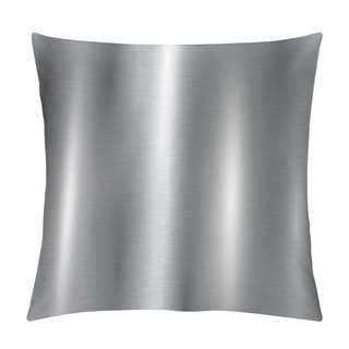 Personality  Background With Silver Metal Texture Pillow Covers