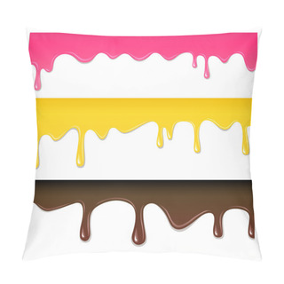 Personality  Vector Seamless Drips Pillow Covers