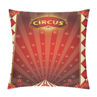 Personality  Circus Red And Gold Rhombus Poster Pillow Covers