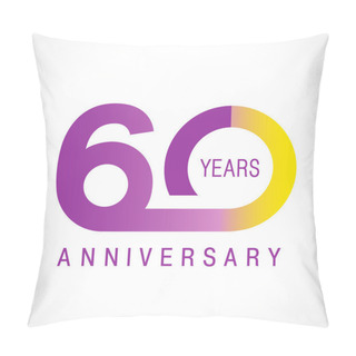 Personality  60 Anniversary Classic Logo. Pillow Covers