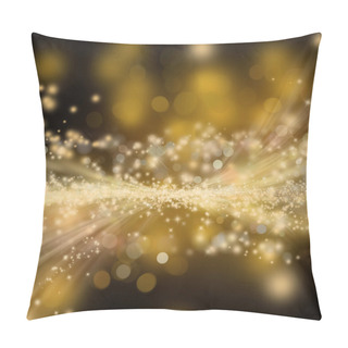 Personality  Golden Shiny Holiday Background Pillow Covers