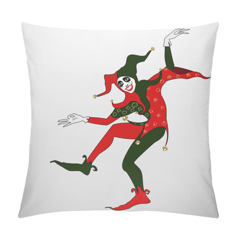 Personality  the vector joker illustration pillow covers