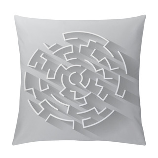 Personality  Maze. Vector Format Pillow Covers