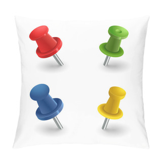Personality  Set Colored Pins Pillow Covers