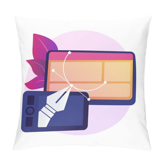Personality  Editable Drawings Creating Vector Concept Metaphor. Pillow Covers