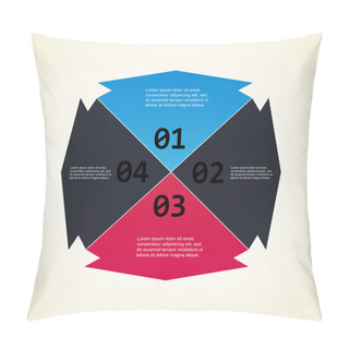 Personality  Numbering Colors Background, Vector Design Pillow Covers