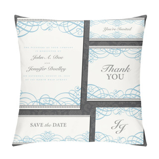 Personality  Vector Fancy Ornament Frame Set Pillow Covers