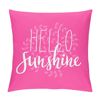 Personality  Hello Sunshine Summer Typography Pillow Covers