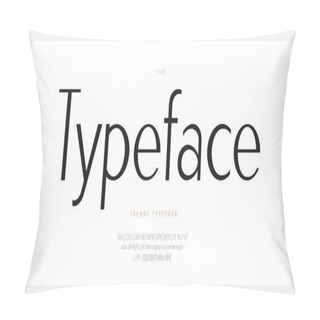 Personality  Elegant Font Sans Serif Style Modern Typography Pillow Covers