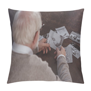 Personality  Looking At Photos Pillow Covers