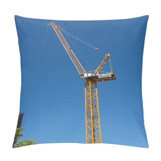 Personality  South Waterfront Construction Crane Portland Oregon Pillow Covers