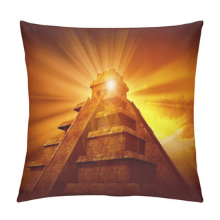 Personality  Mayan Mystery Pyramid Pillow Covers