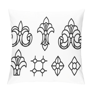 Personality  Decorative Flower Elements Set Pillow Covers