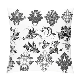 Personality  Organic Damask Swirl Elements Pillow Covers