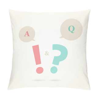 Personality  Speech Bubbles With Question And Answer Pillow Covers