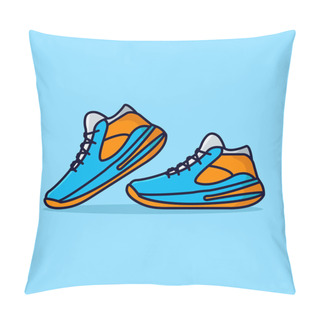 Personality  Sport Shoes Illustration Design Pillow Covers