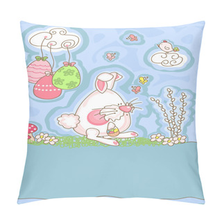 Personality  Easter Greeting Card Pillow Covers