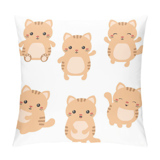 Personality  Set Of Cute Cats Pillow Covers