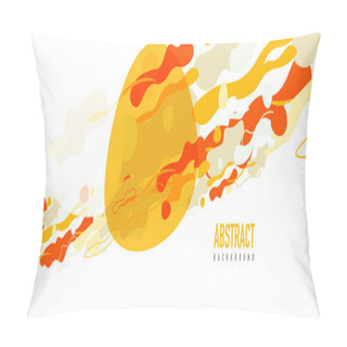 Personality  Trendy Liquid Style Shapes Abstract Design, Dynamic Vector Background For Placards, Brochures, Posters, Web Landing Pages, Covers Or Banners Pillow Covers