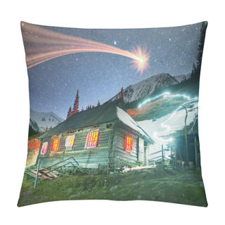 Personality  Magic House In Mountains Pillow Covers