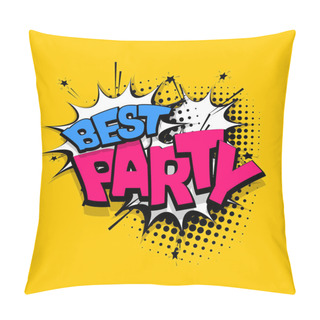 Personality  Lettering Best Party Comics Book Balloon Pillow Covers