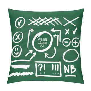 Personality  Set Of Correction And Highlight Elements, Part 2 Pillow Covers