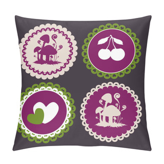 Personality  Vector Vintage Frames. Vector Illustration. Pillow Covers