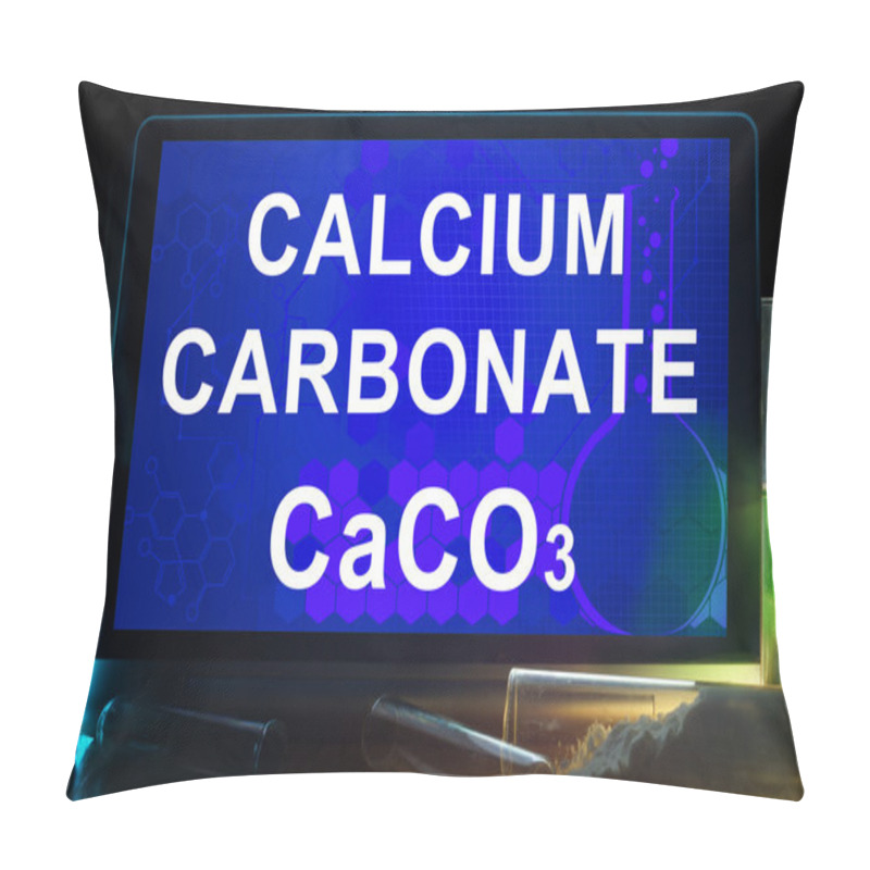 Personality  Tablet With Chemical Formula Of  Calcium Carbonate. Pillow Covers