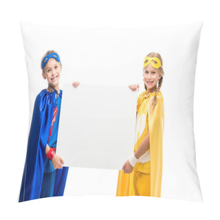 Personality  Superheroes Holding Blank Board Pillow Covers
