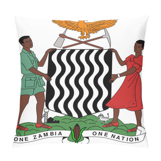 Personality  Zambia Coat Of Arms Pillow Covers