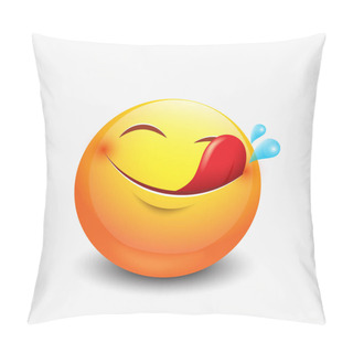 Personality  Cute Hungry Emoticon Pillow Covers