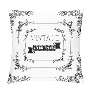 Personality  Floral Vintage Frames. Pillow Covers