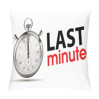 Personality  Faster - Business Concept - Time Is Running Out Pillow Covers