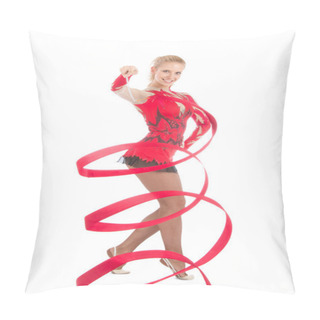 Personality  Slim Flexible Woman Rhythmic Gymnastics Art Dancer Pillow Covers
