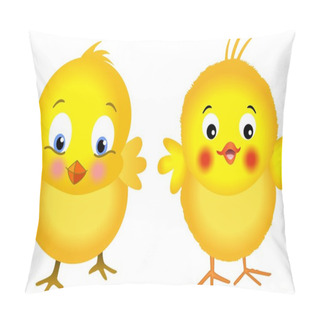 Personality  Yellow Chicks Pillow Covers