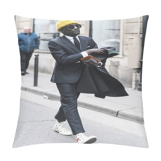 Personality  Paris, France - March 03, 2019: Street Style Appearance During Paris Fashion Week - PFWFW19 Pillow Covers