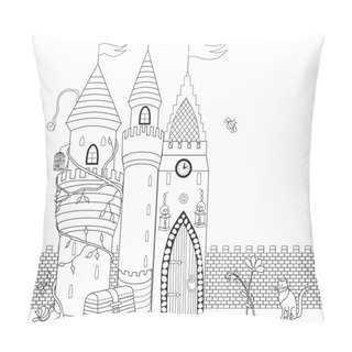 Personality  Coloring Book For Adult And Older Children. Coloring Page With D Pillow Covers