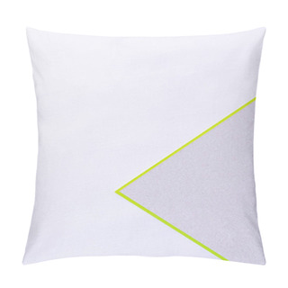 Personality  Geometric Bicolor Background With Light Violet Copy Space Pillow Covers