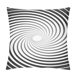 Personality  Abstract Twist, Swirl, Rays Radial Stylish Background  Pillow Covers