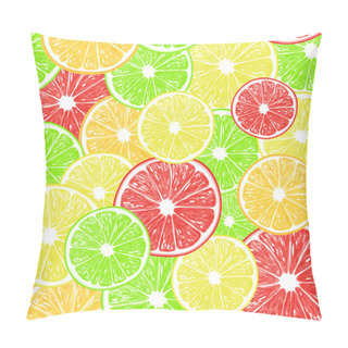 Personality  Citrus Fruit Slices Pattern Pillow Covers