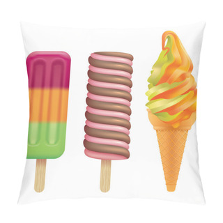 Personality  Selection Of Ice-cream. Pillow Covers