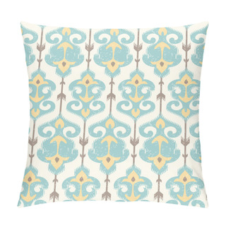 Personality  Ikat Damask Pattern In Pastel Colors Pillow Covers