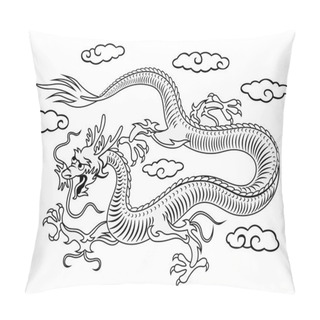 Personality  Oriental Dragon Pillow Covers