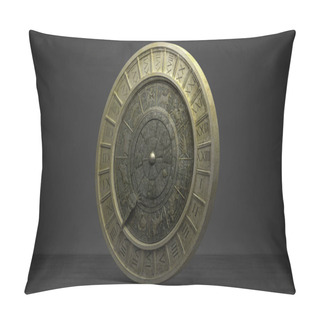 Personality  Ancient Medallion With The Signs Of The Zodiac Pillow Covers